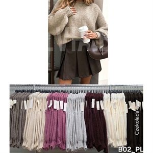 Sweter damski okrągły