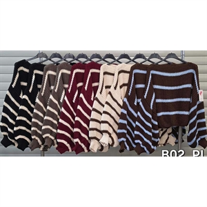 Sweter damski okrągły