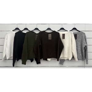 Sweter damski okrągły
