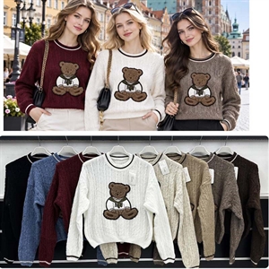 Sweter damski okrągły