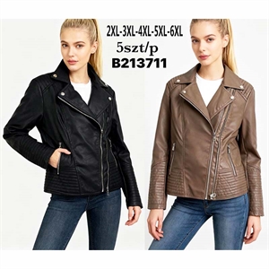 Kurtka skórzana damska Big Size  2XL-6XL