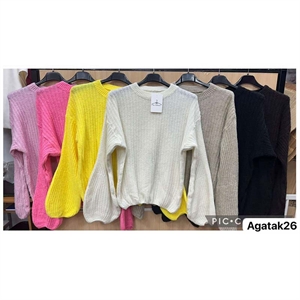 Sweter damski okrągły - Produkt Włoski