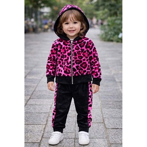 Komplet welurowy dziewczęcy (6-36M)