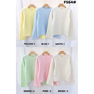 Sweter damski okrągły