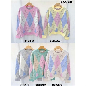 Sweter damski okrągły