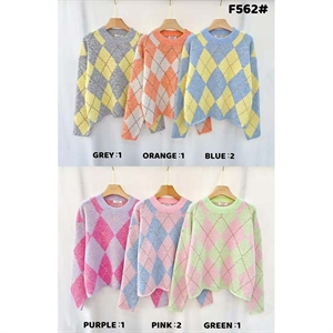 Sweter damski okrągły