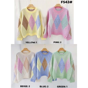 Sweter damski okrągły