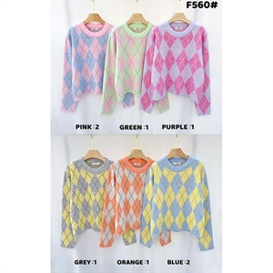 Sweter damski okrągły