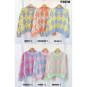 Sweter damski okrągły