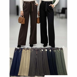 Spodnie szerokie nogawki damskie produkt Włoski