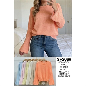 Sweter damski okrągły