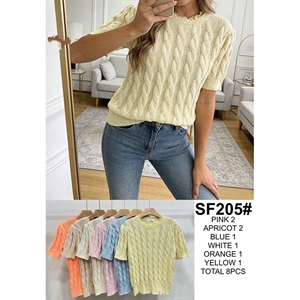 Sweter damski z krótkim rękawem