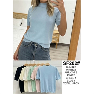 Sweter damski z krótkim rękawem