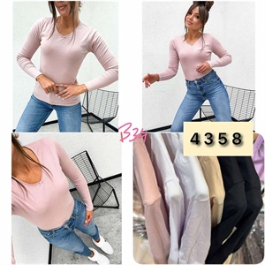 Bluzka damska z długim rękawem  M-2XL