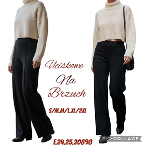 Spodnie damskie szerokie nogawki (S-2XL)