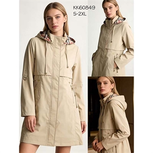 Długa kurtka damska (S-2XL)