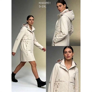 Długa kurtka damska (S-2XL)