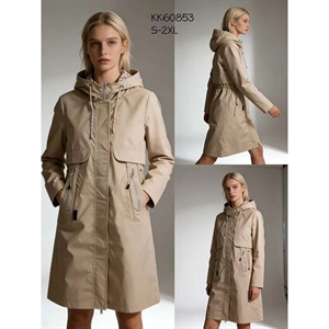 Długa kurtka damska (S-2XL)