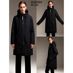 Długa kurtka damska (M-3XL)