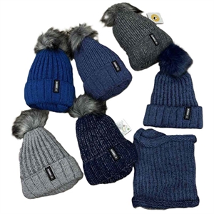 Komplet czapka + komin (52-54)