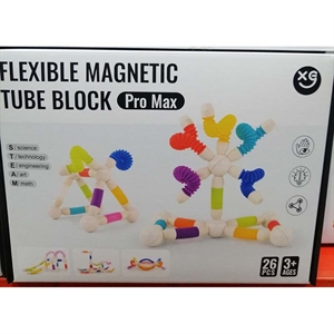 Zabawka - Elastyczne klocki rurowe magnetyczne