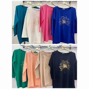 Bluzka damska z rękawem 3/4 - Turecki Produkt