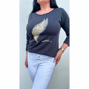 Bluzka damska z rękawem 3/4 - Turecki Produkt