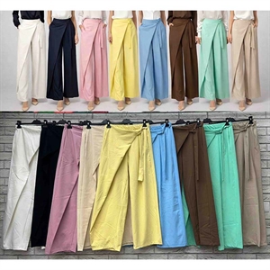 Spodnie szerokie nogawki damskie produkt Włoski