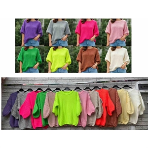 Sweter damski okrągły