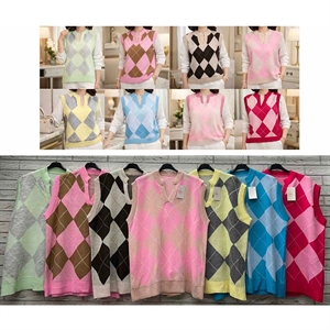 Sweter damski bez rękawów