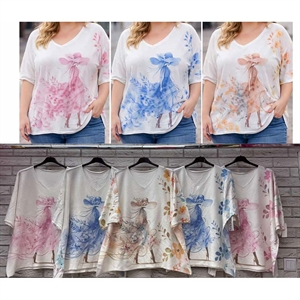 Sweter damski z krótkim rękawem