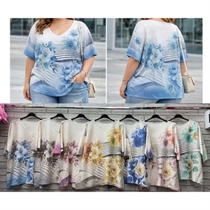 Sweter damski z krótkim rękawem