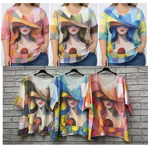 Sweter damski z krótkim rękawem