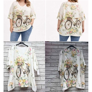 Sweter damski z krótkim rękawem