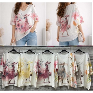 Sweter damski z krótkim rękawem