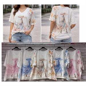 Sweter damski z krótkim rękawem