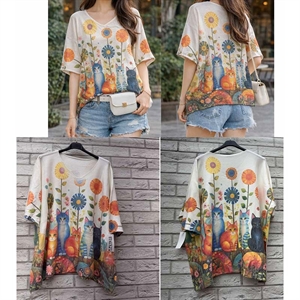 Sweter damski z krótkim rękawem