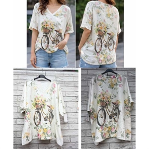 Sweter damski z krótkim rękawem