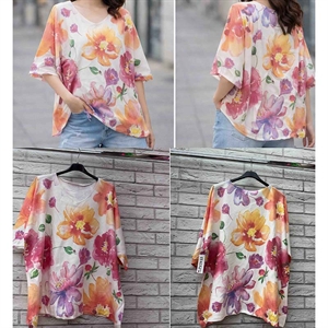 Sweter damski z krótkim rękawem