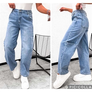 Jeansy szerokie nogawki  XS-XL