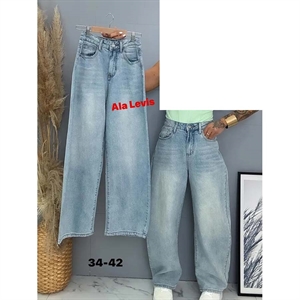 Jeansy szerokie nogawki  34-42