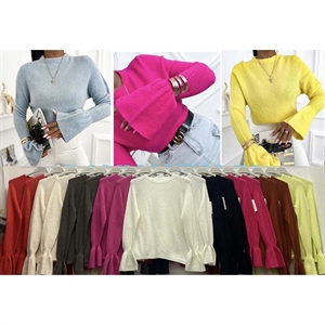 Sweter damski okrągły