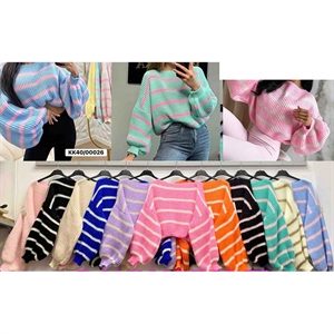 Sweter damski okrągły