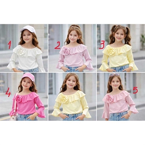 Bluzka dziewczęca prążek  4-14 lat