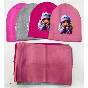 Komplet czapka + komin