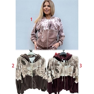 Bluza damska rozpinana na zamek z kapturem produkt Polski  38-44
