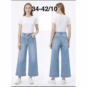 Jeansy szerokie nogawki  34-42