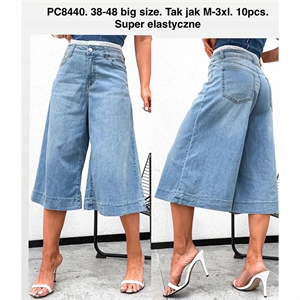 Rybaczki jeansowe damskie Big Size  38-48(M-3XL)