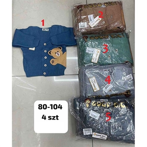 Sweter niemowlęcy zapinany na guziki produkt Turecki 80-104cm