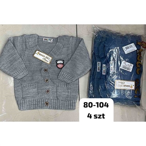 Sweter niemowlęcy zapinany na guziki produkt Turecki 80-104cm